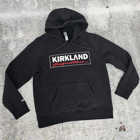 Kirkland Signature Unisex Hoodie Jacket Coat Black Long Sleeve Size L - Picture 1 of 12